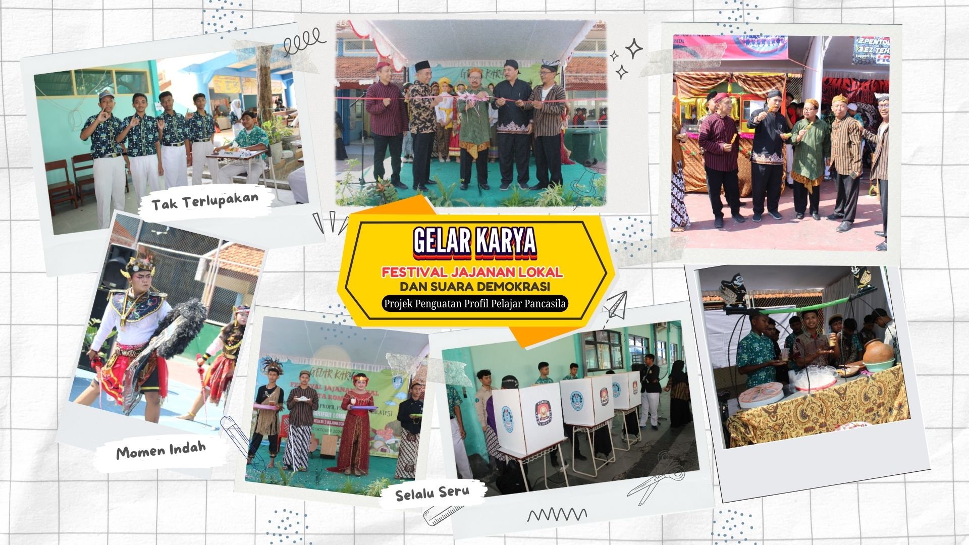 Kolaborasi Demokrasi dan Kearifan Lokal dalam Gelar Karya Projek Penguatan Profil Pelajar Pancasila SMKN 3 Bojonegoro